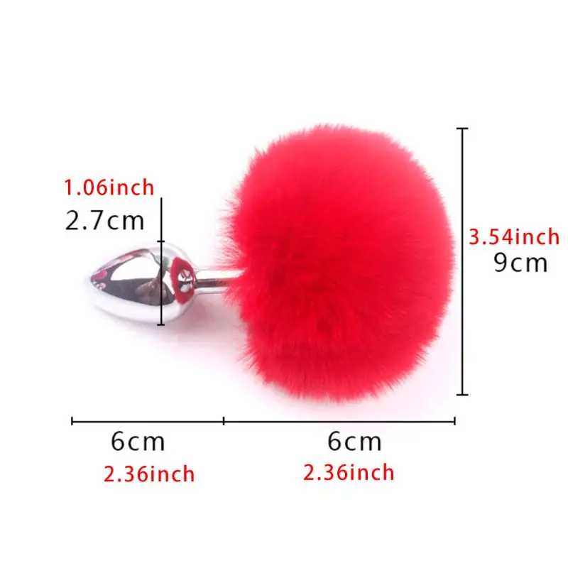 Мини металлическая Анальная пробка имитация кроличьего хвоста вставка в анус