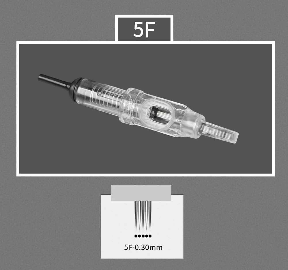 Disposable Microblading Eyebrow Tattoo Needles 1R 3R 5R 5F 7F Sterilized Permanent Makeup Cartridge Needles