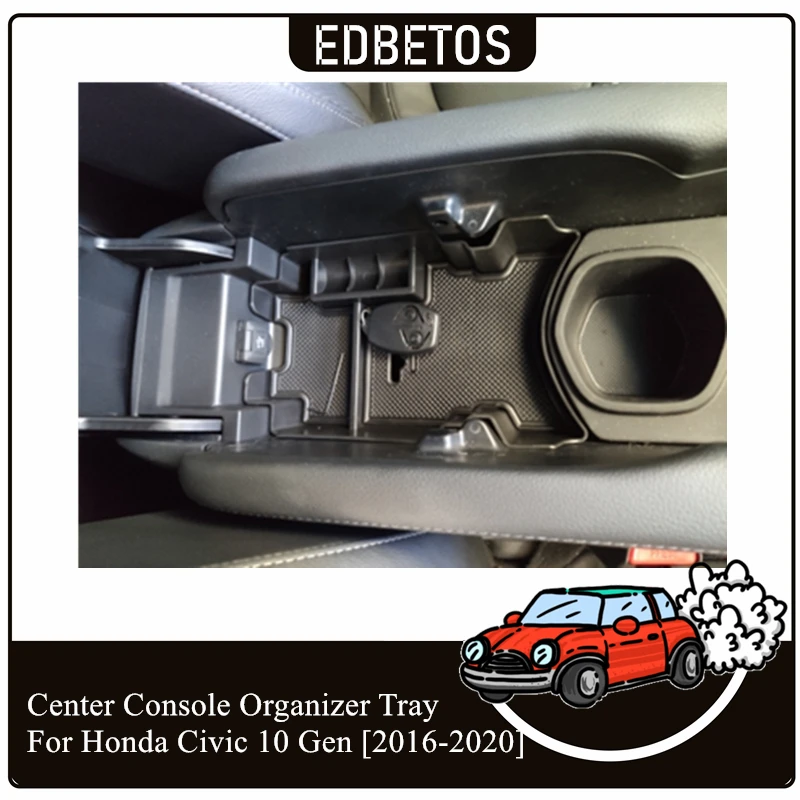 Подлокотник коробка для хранения Honda Civic 10th Gen 2016 2017 2018 центр вторичный лоток
