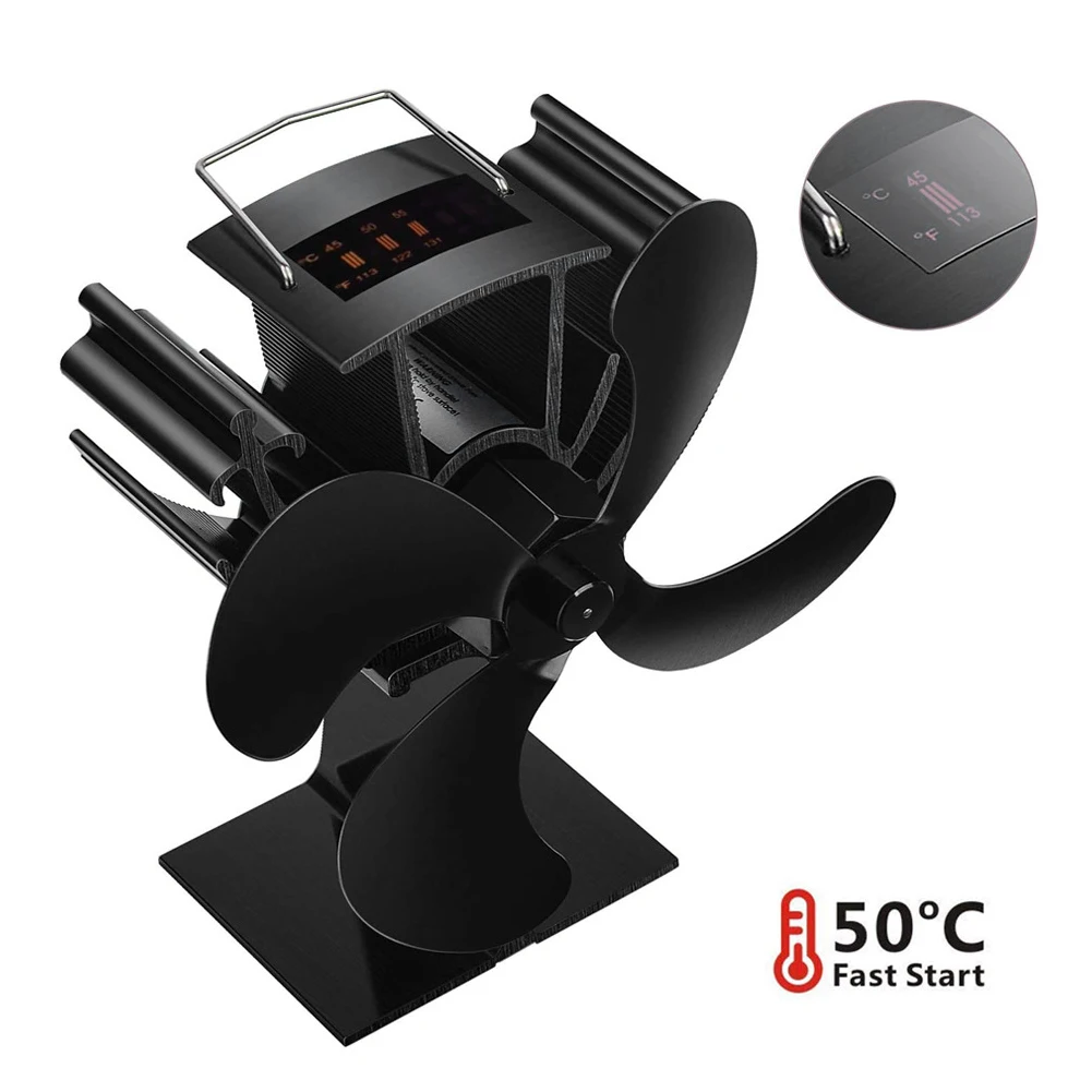 

Цифровой дисплей, камин с термометром, деревянная горелка, теплый нагреватель, зимняя плита, вентилятор, аксессуары, журнальный дом, 4 лопаст...