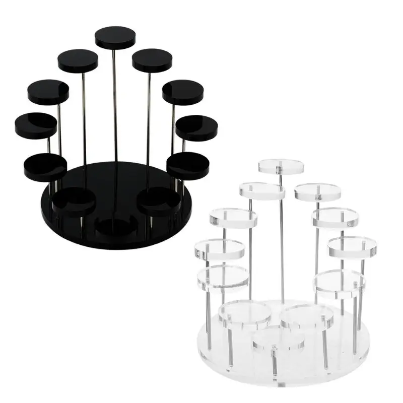 

Acrylic Ring Display Stand Earrings Show Support Jewelry Counter Showcase Props Holder Tray 69HB