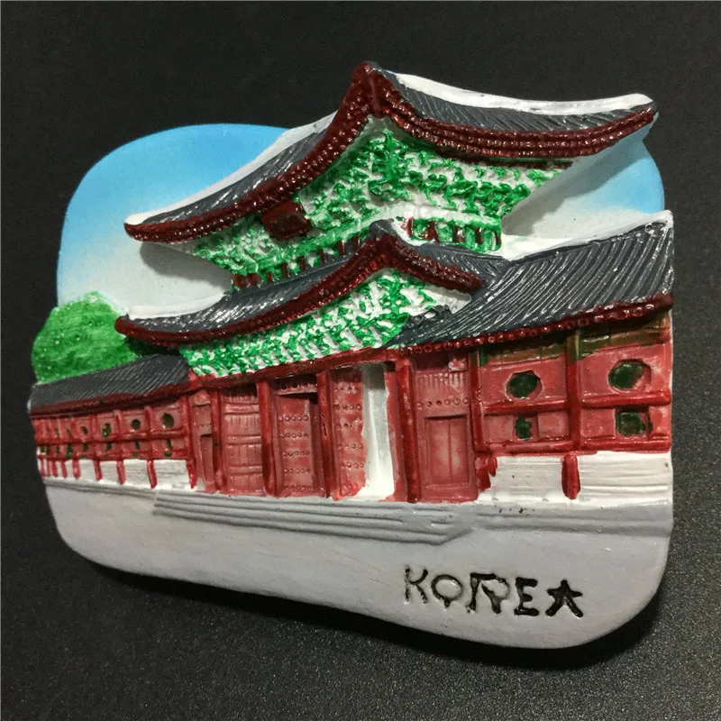 Коллекция туристических памятных 3d рельефов в Корейском стиле|Магниты на