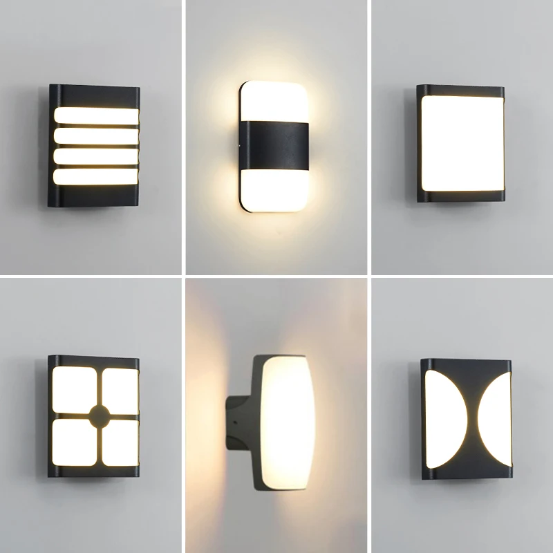 Светодиодный настенный светильник наружный водонепроницаемый IP55 садовый для