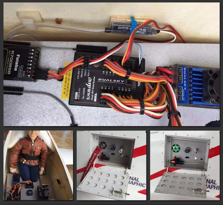 Dualsky S. Hub Duo 18-channel Power дистрибьютор Manager двойной приемник избыточный турбоджет