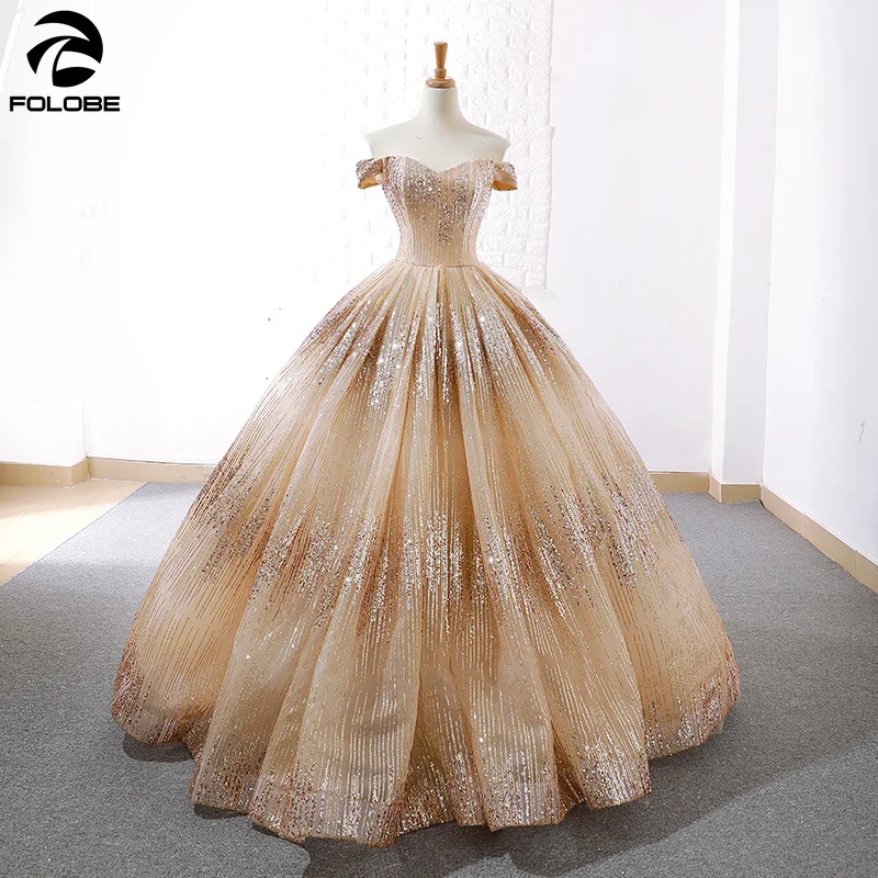 Очаровательное бальное платье цвета шампанского золотистого для Quinceanera с