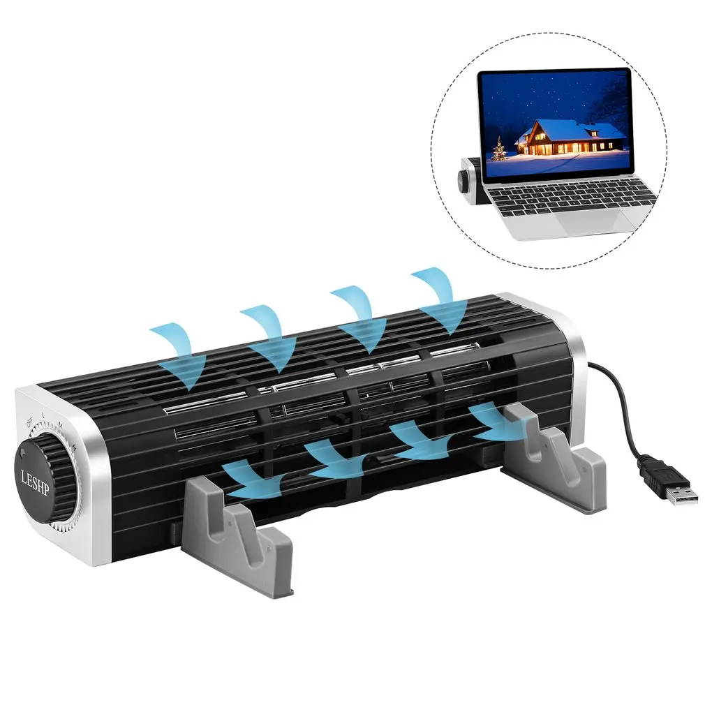 LESHP охлаждающий вентилятор для ноутбука Подставка usb вентиляторы с питанием от