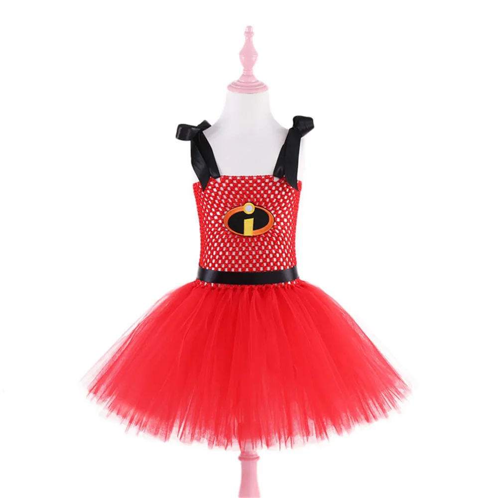 Красные черные необычные вдохновленные Детские праздничные платья платье-пачка