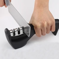 jaswehome kitchen ceramic rod sharpener professional 3 slot quality kitchen knife accessories polish blades knife tools