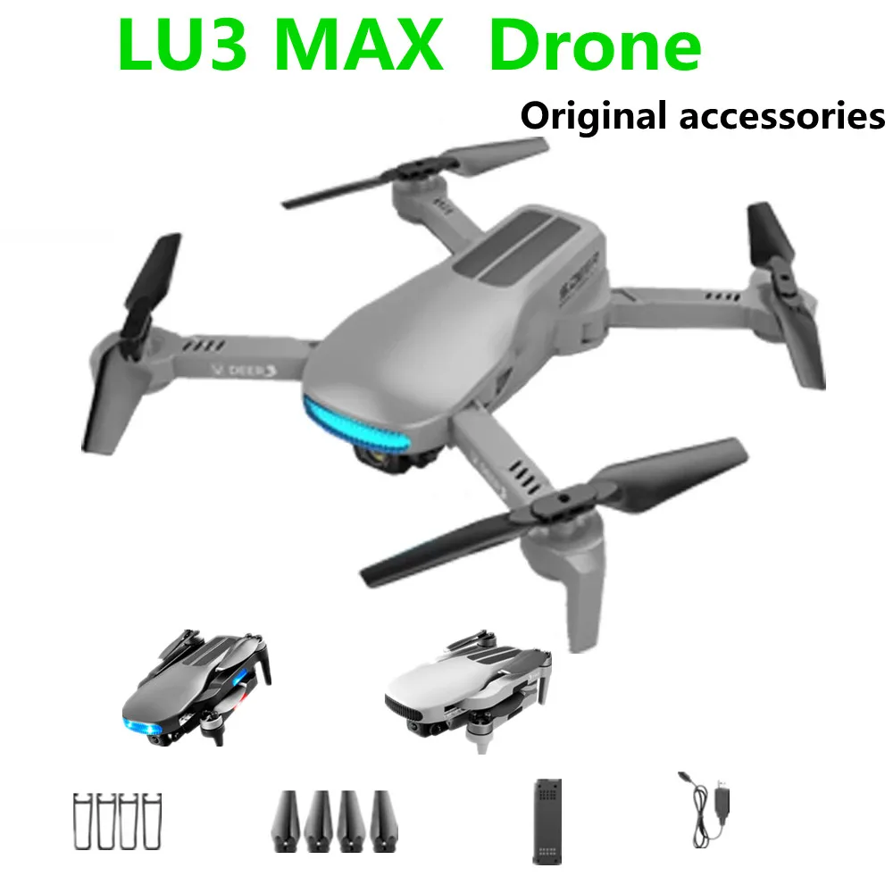 

LU3 MAX Drone Original Accessories Battery 7.4V 3000mAh Propeller Maple Leaf Usb Line Use For LU3 MAX Drones Spare Parts