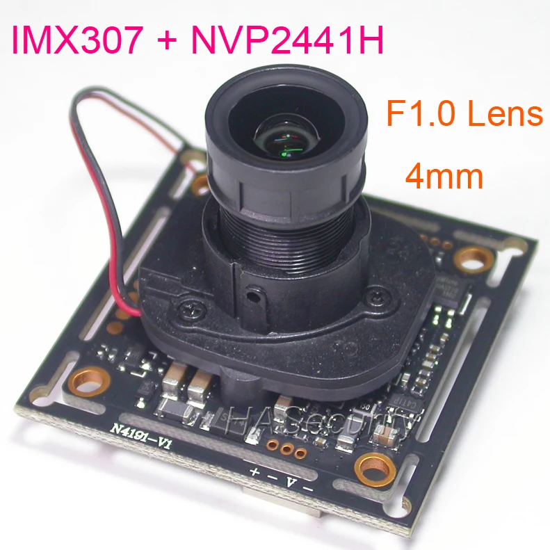 Флуоресцентная линза F1.0 (1080P) / CVBS (D1) 1/2.8 &quotSony STARVIS IMX307 CMOS + NVP2441 модуль камеры