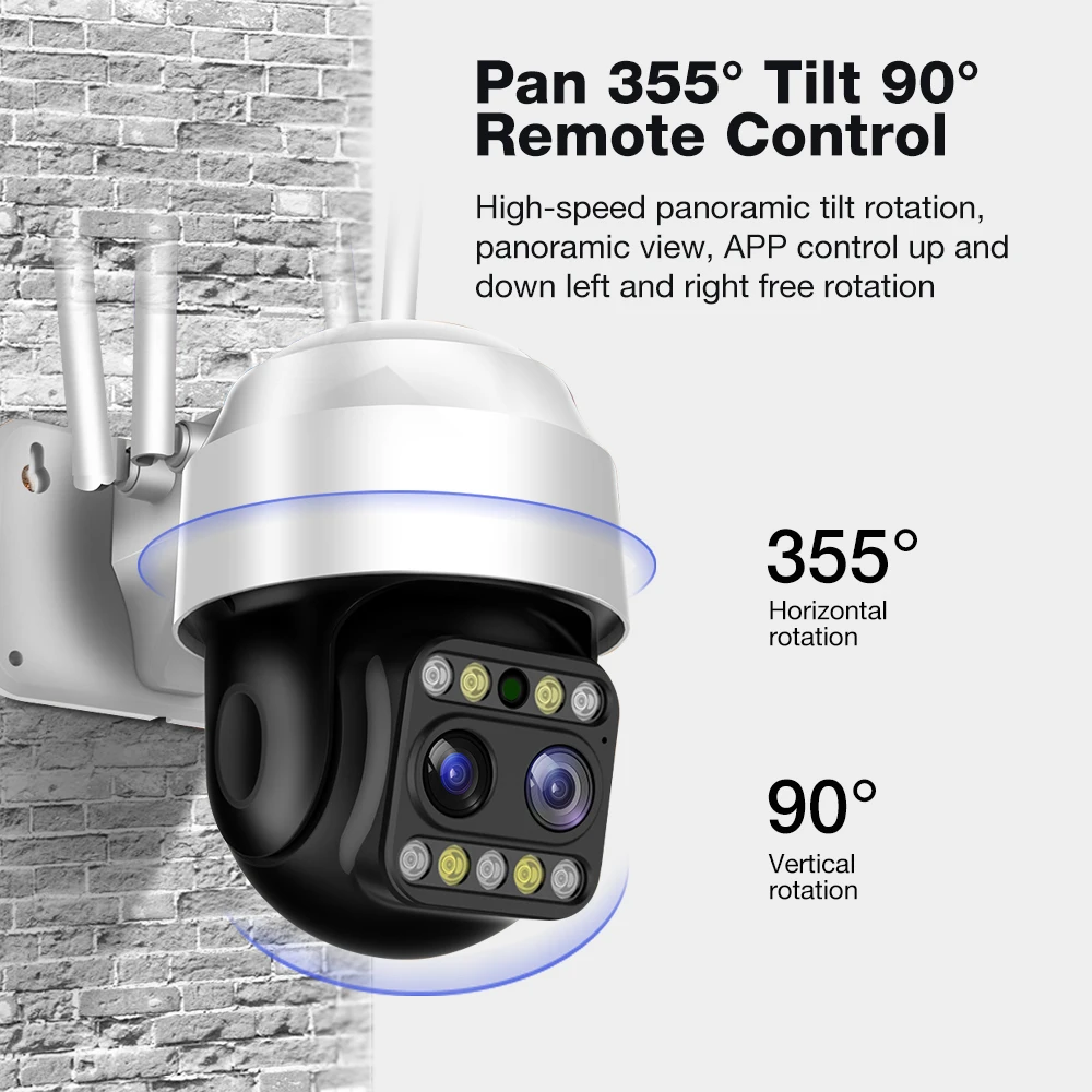 IP камера наружная беспроводная с датчиком присутствия и цифровым зумом 1080P 2
