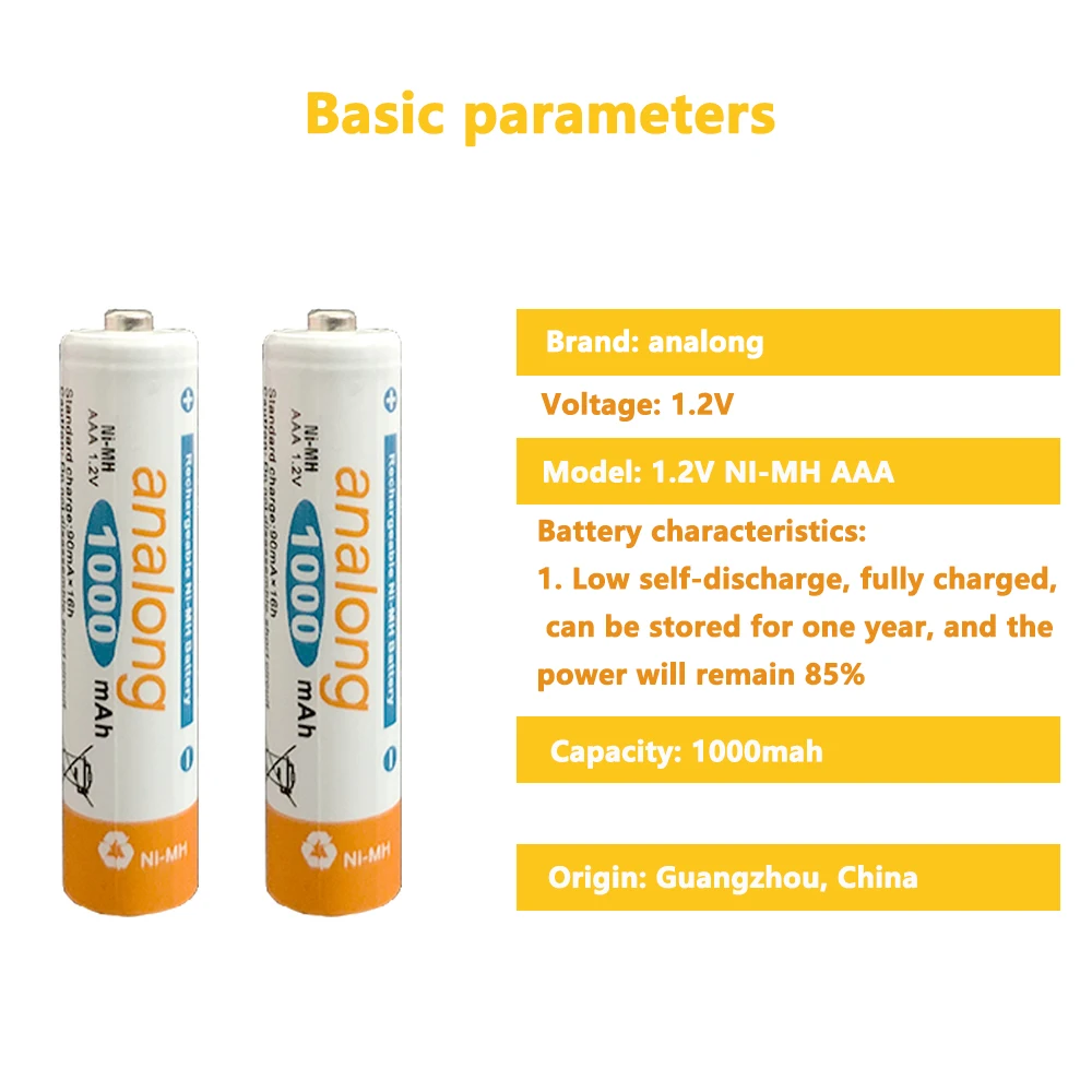 Умный ЖК-дисплей никель-металлогидридный аккумулятор типа AA/AAA/C/D + 1 2 в analong 1000 мАч