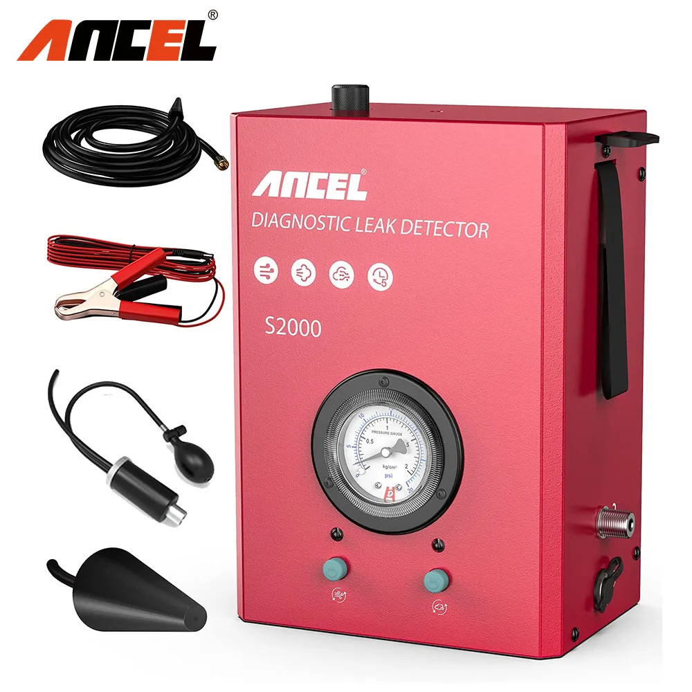 ANCEL S2000 Smoke Detector Car EVAP Pipe Leak Locator Analyzer Tester Automotive Vacuum Generator Diagnostic Tool |
