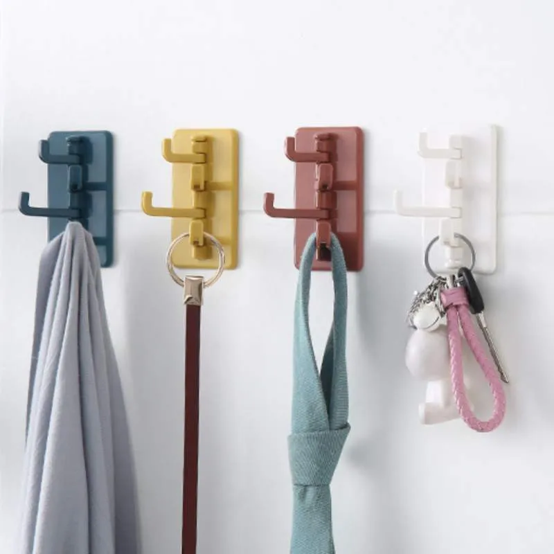 Поворотные Крючки для пальто складная вешалка шляп ванной кухни настенные