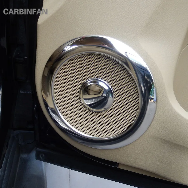 8 шт./компл. Автомобильная дверная колонка из нержавеющей стали звуковые кольца