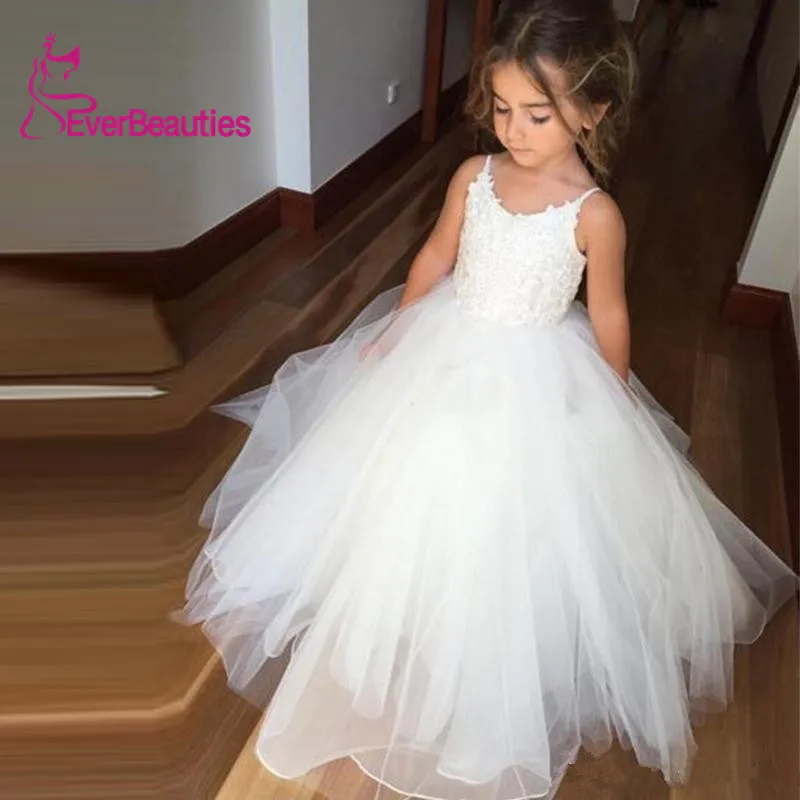 

Винтажное свадебное платье с цветочным узором для девочек; коллекция 2020 года; Vestidos De Primera; бальное платье на тонких бретельках; платье для пр...