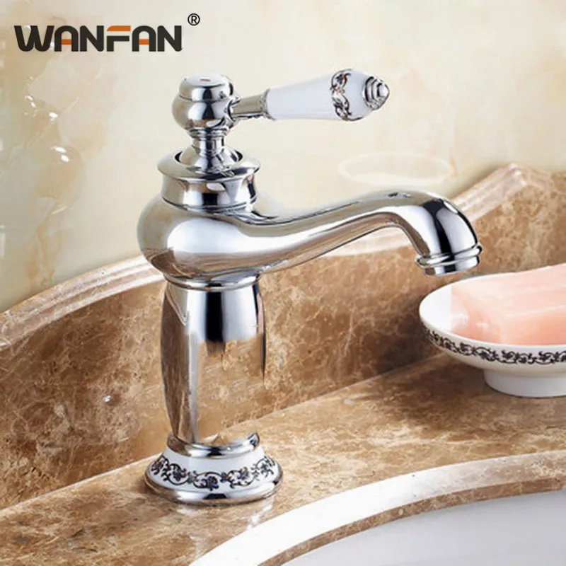 Смеситель для раковины в стиле ретро смеситель холодной и горячей воды античная