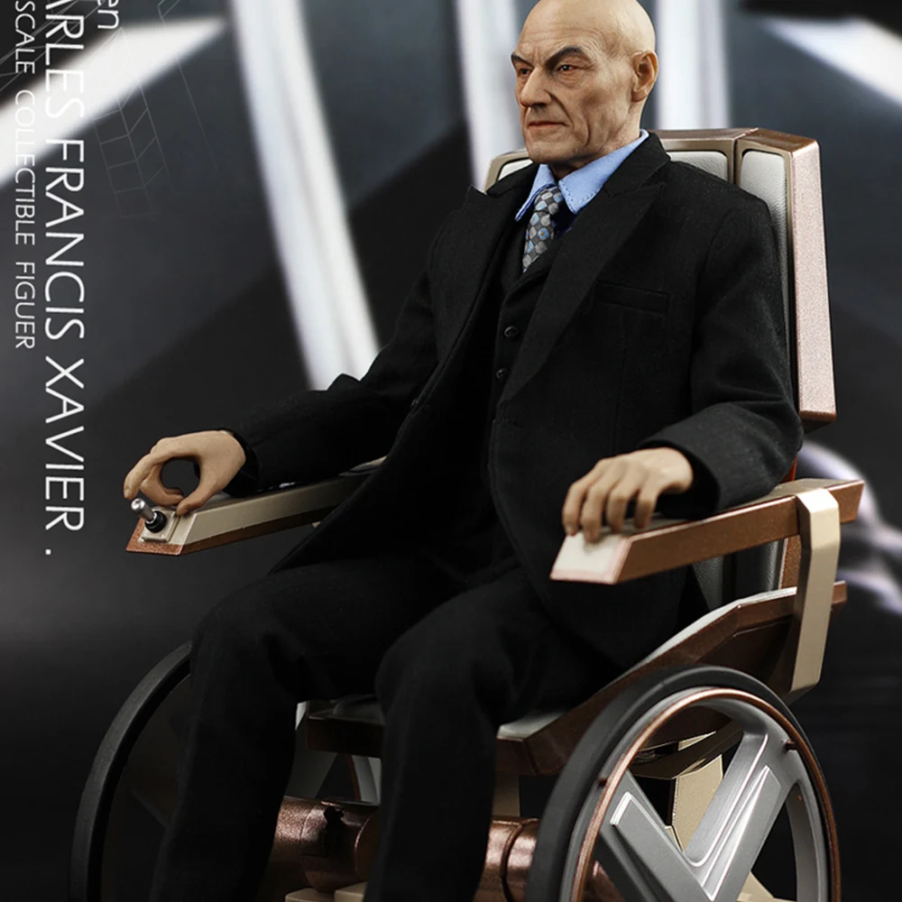 

MF01 для коллекции в масштабе 1/6 Патрик старый мутант профессор Ксавье кресло-коляска черный костюм в коробке экшн-Фигурки игрушки куклы покл...
