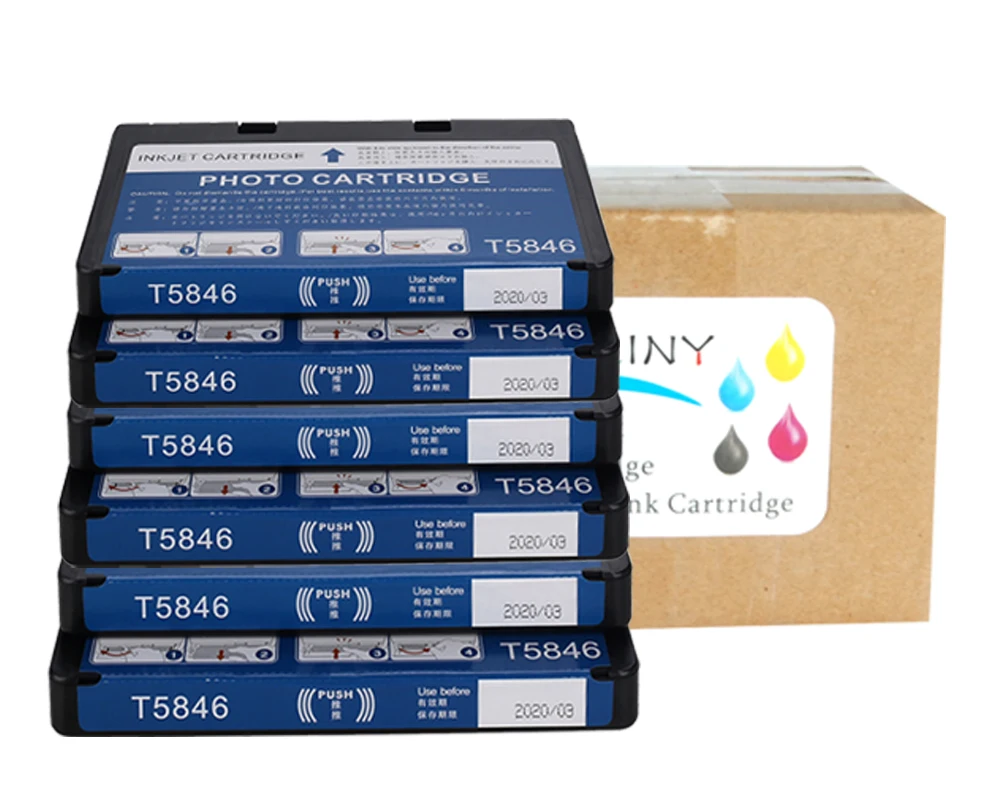 Чернильный картридж T5846 совместимый с принтером Epson PictureMate PM225 PM300 PM200 PM240 PM260 PM280