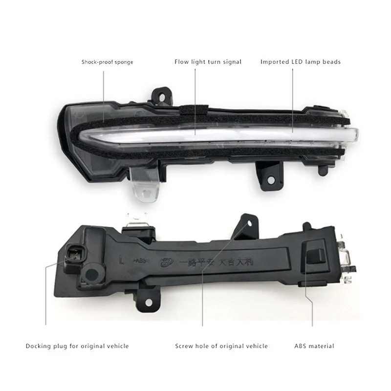 

LED Turn Signal Light For-Nissan Bluebird Rear Bumper Dynamic Brake Warning Light 2Pcs