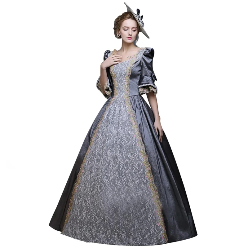 Женские Ретро-платья в викторианском стиле средневекового возрождения бальные
