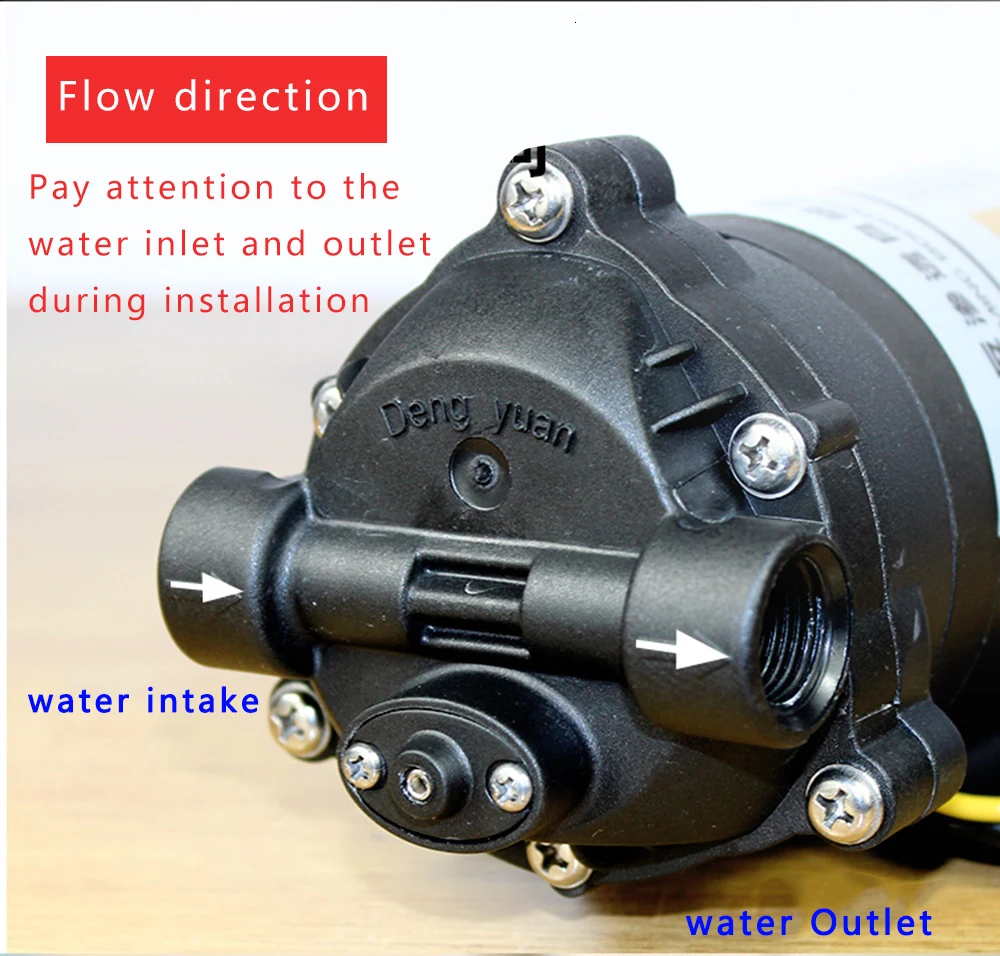 DC24V 80PSI части фильтра для воды, насос для фильтрации воды 75 GPD очиститель воды, машина обратного осмоса, самовсасывающий насос