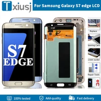original 5 5 amoled lcd display touch screen digitizer assembly for samsung galaxy display s7 edge g935 g935f repair parts