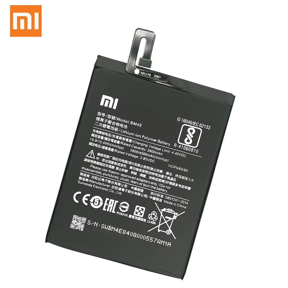 100 original battery bm4e bm3j bm3f bm3l for xiaomi 9 mi 9 mi 8 explorer mi8 pro mi 8 lite mi8 mi pocophone f1 phone battery free global shipping
