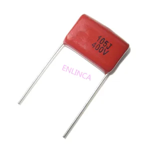 10 шт. 400 В мкФ 105J 400 НФ шаг 15 мм 5% в DIP CBB полипропиленовый пленочный конденсатор