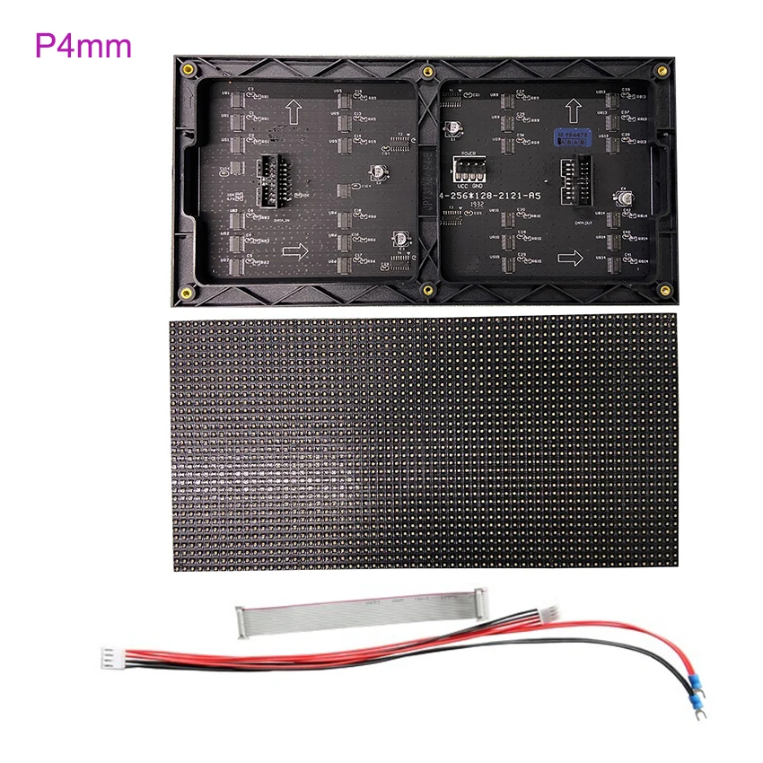 Светодиодный знак P4 внутренний модуль Светодиодная панель 256x128 мм разрешения 64x32