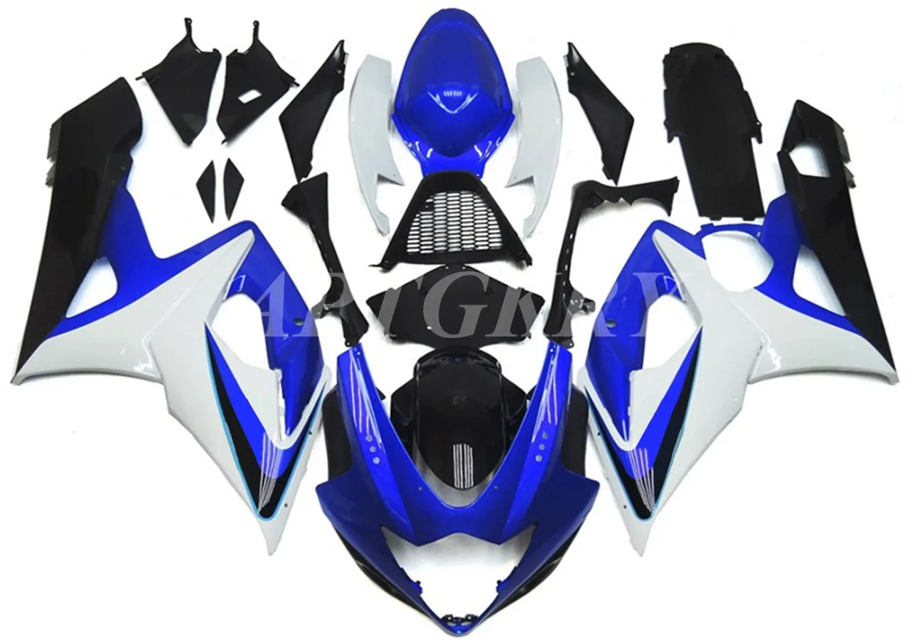 

Новый комплект обтекателей для мотоцикла из АБС-пластика, подходит для Suzuki GSXR1000 2005 2006 GSXR1000, комплект обтекателей черного, белого и синего цв...