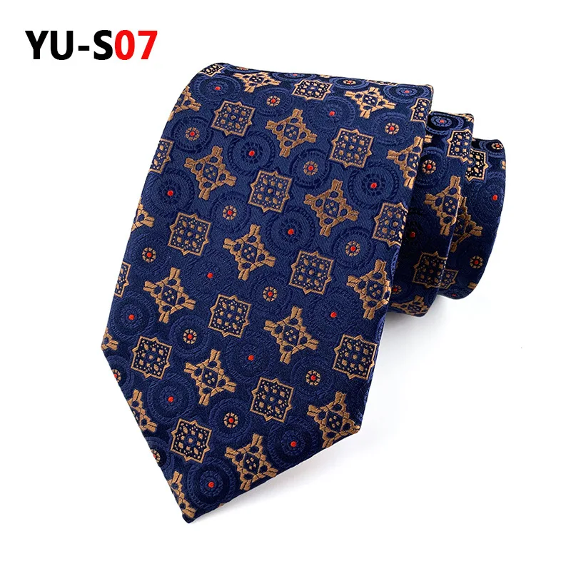 

2021 Classic Mens Neck Ties for Men Geometric Polyester Tie Gravata Dress Necktie Business Bridegroom Tuxedo Necktie