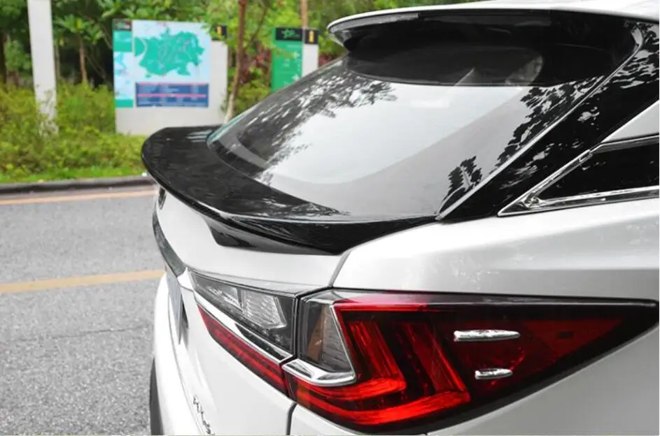 Высокое качество углеродного волокна задний багажник спойлер крыло подходит для