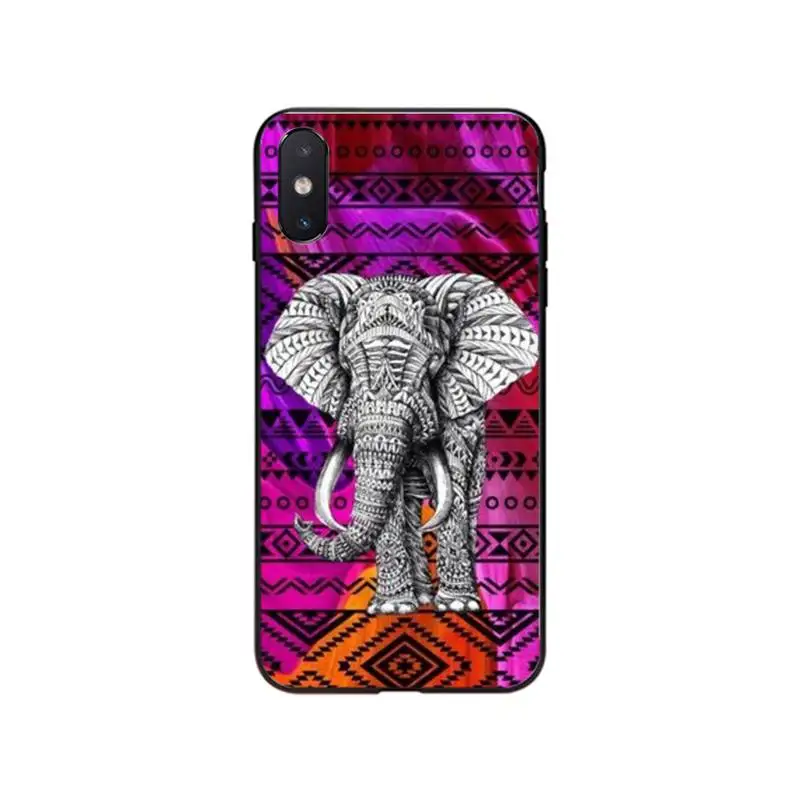 Чехол для телефона с индийским животным слоном тотем чехол iPhone SE2 11 Pro XS MAX XR 8 7 6 Plus 5