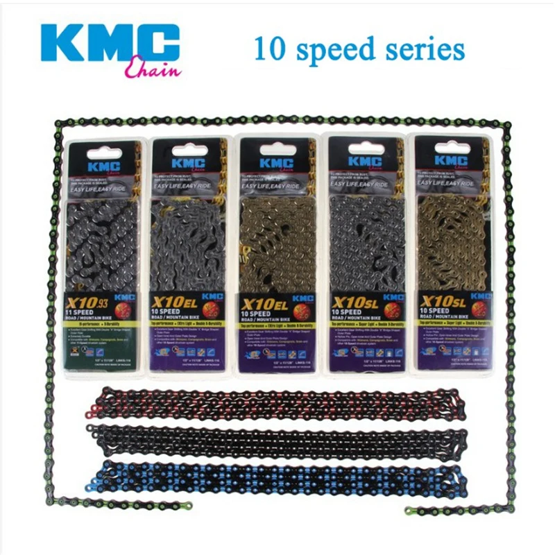 

KMC Bike Chain X8 X9 X10 X11 X12 Bicycle Chain 8/9/10/11/12 Speed Road MTB Crankset Shimano / SRAM 8 9 10 11 12s Derailleur 116L