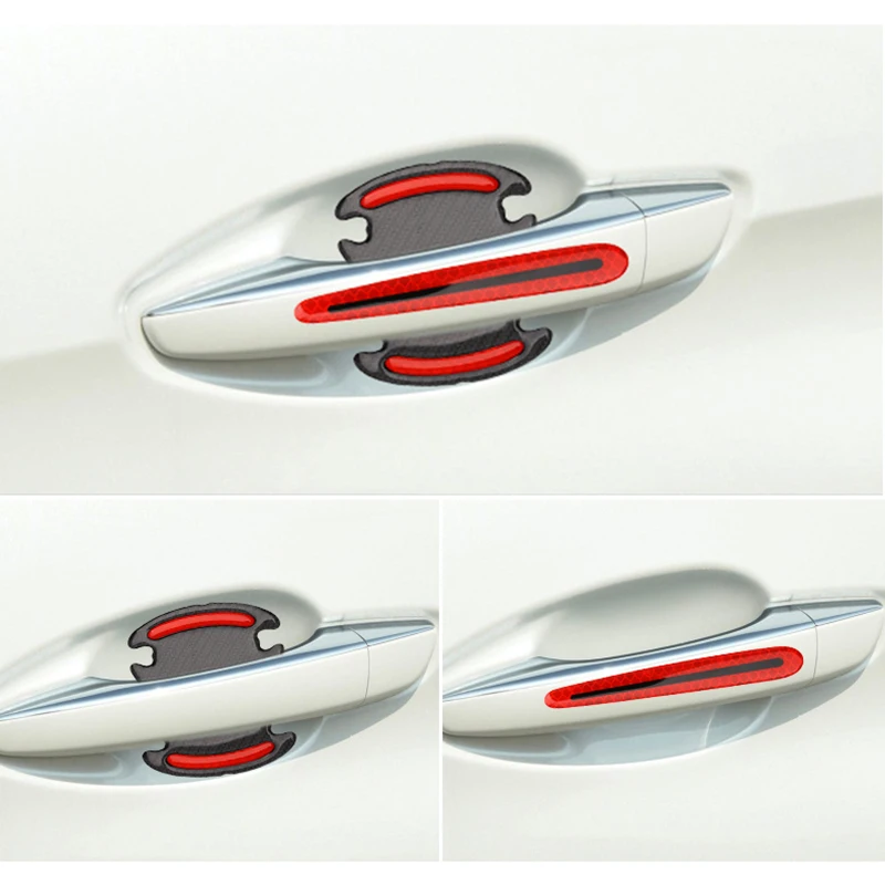 

3D Car Reflective Sticker Car door handle door bowl Cover Accessories for Subaru Forester Outback Legacy Impreza XV BRZ