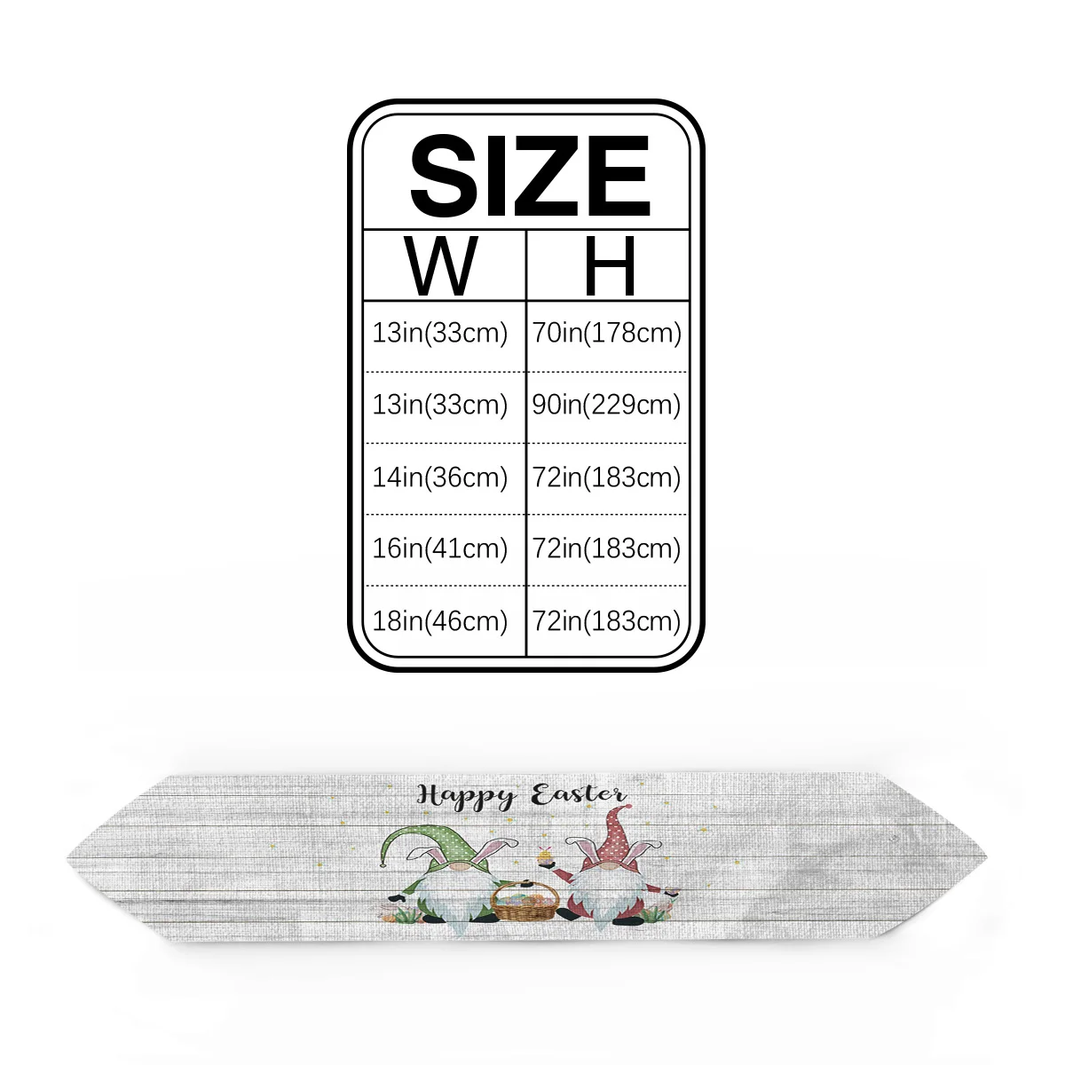 Деревянные зерна Счастливой Пасхи карликовый Кролик Настольная дорожка s