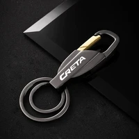 new car metal keychains alloy keyring key chain for hyundai creta ix25 2020 2019 2018 2017 car trinket car accessories