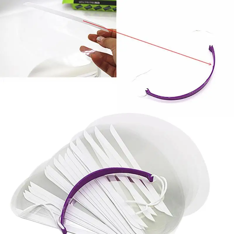 50 pcs/pack Transparent Hairdressing Haircut Face Mask Eyeprotector Hair Cover Cutting Dyeing Protector Styling | Красота и здоровье