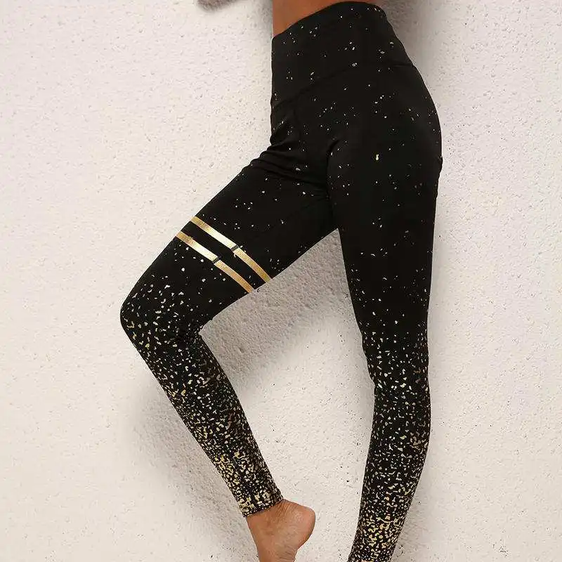 

Gym Women Printed Yoga Pants Training Running Tights Fitness Leggings High Waist Workout Leggings Breathable Slim Sport Trousers