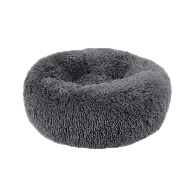 Теплая Флисовая кровать для собаки зимняя кошка Конура круглая щенок коврик