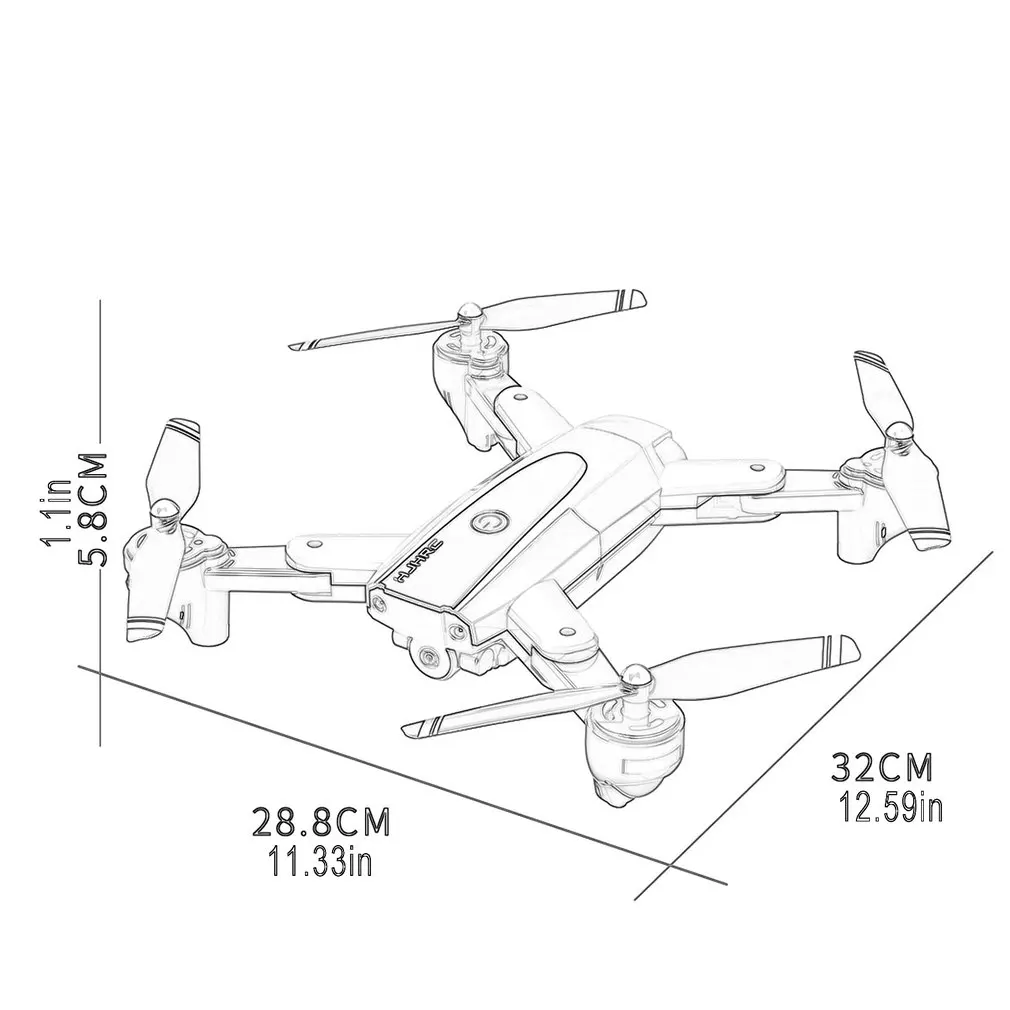 

HJ68 Folded Uav High Definition Aerial Photography Camera Video Picture Trajectory Flight Aerocraft With Storage Bag