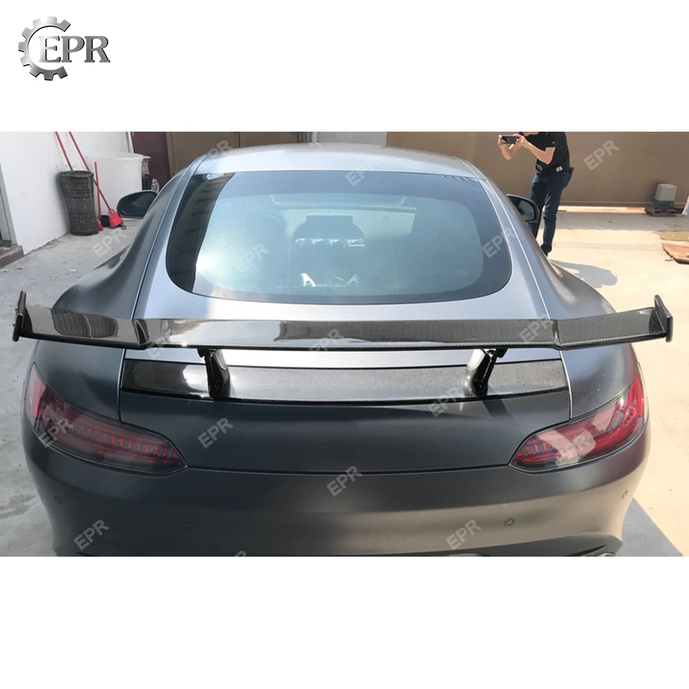 Carbon GT Крыло уплотнительная прокладка для AMG GT Рен Стиль углеродного волокна задний спойлер GT обвес тюнинг для AMG GT гоночные детали