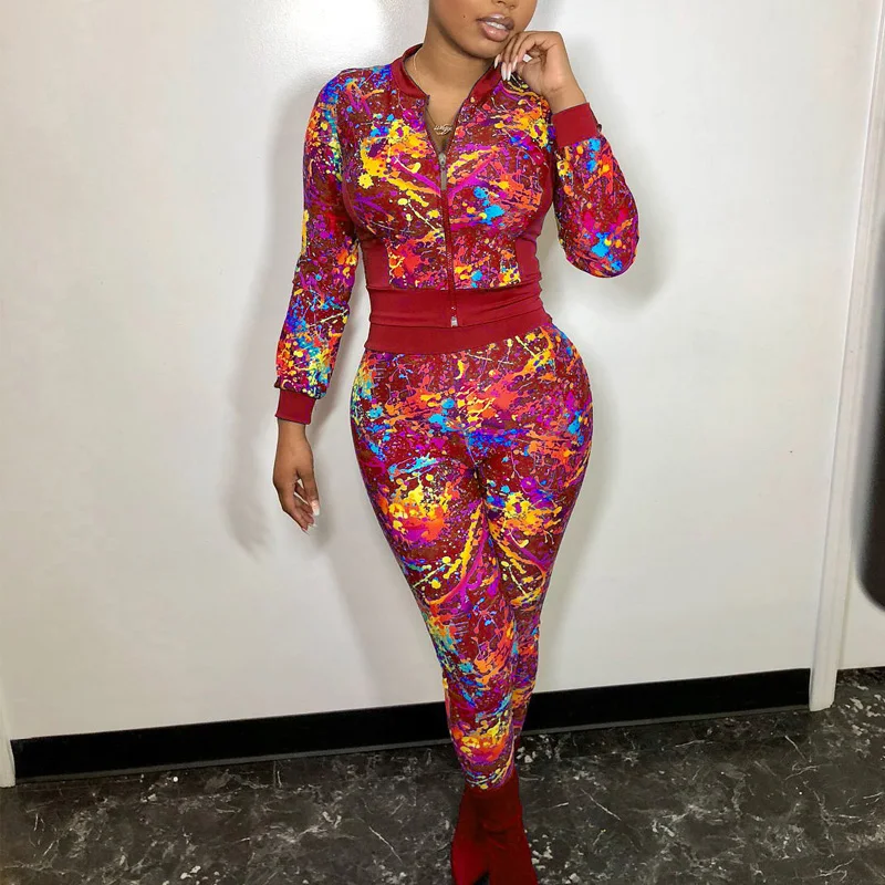 

Спортивный комплект из двух предметов для женщин спортивный костюм в стиле пэчворк, состоящие из кофты с капюшоном и штанов, комплект «варе...