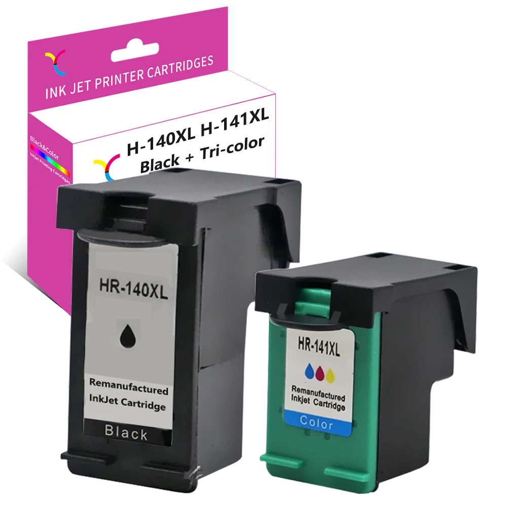 Реконструированные чернила YC для HP 140XL 141XL Deskjet D4263 Officejet J5785 J5730 J6450 PhotoSmart C4200 C4273 C4343
