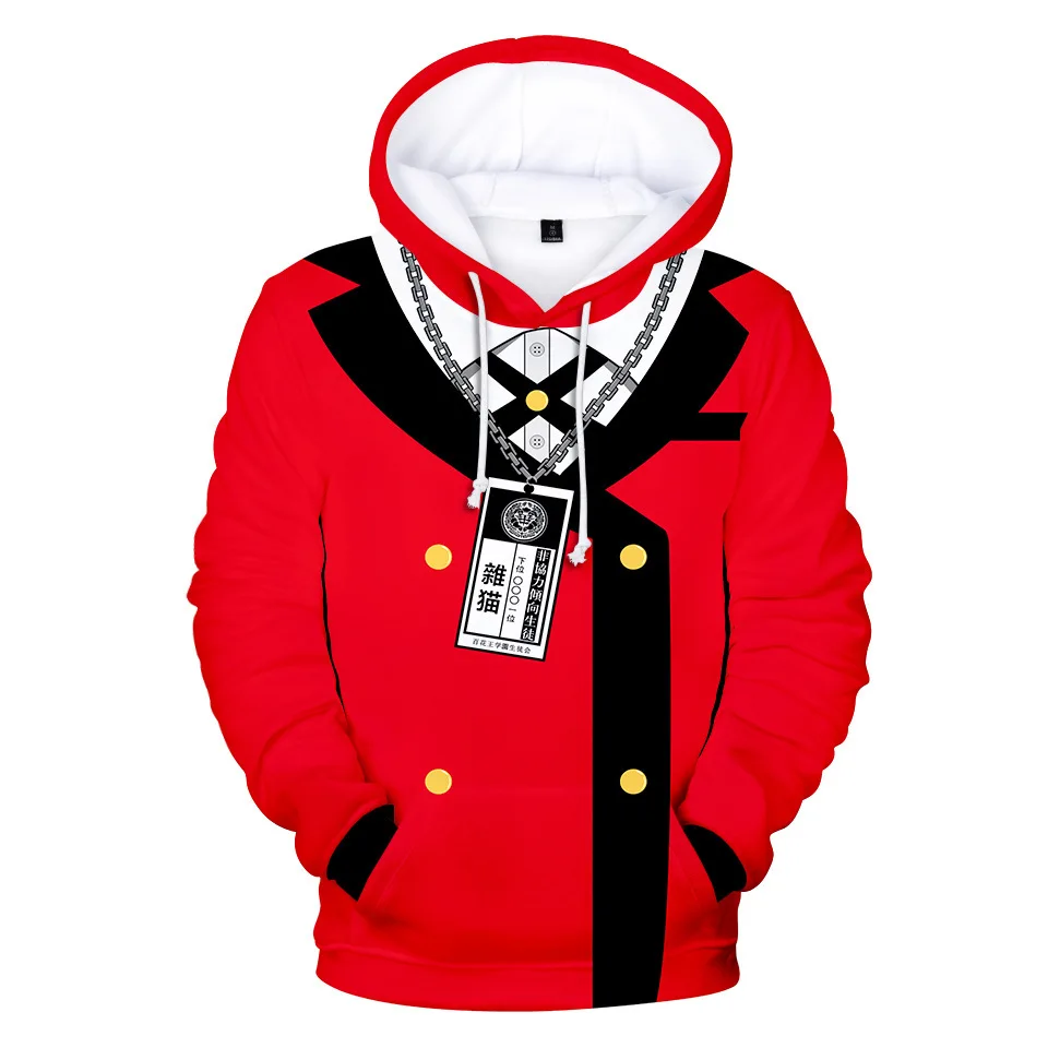 

Anime Japanese Cosplay Kakegurui Harajuku Hoodies For Children Adults Sweatshirt Coat Women Men