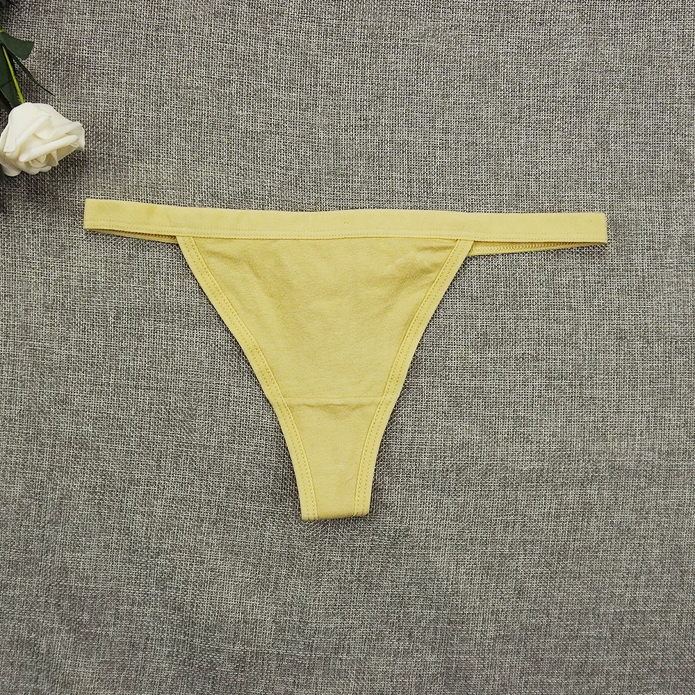 

4 Pcs Lot Lingerie Feminina Sexy G String Thong Panties Women Underwear Solid Color Panty Briefs Minimalism Low Rise Wholesale