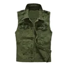 Мужской джинсовый жилет, облегающий джинсовый жилет, мужской джинсовый жилет, джинсовый жилет, облегающий жилет, ковбойская рваная куртка без рукавов