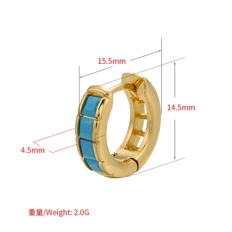 ZHUKOU золотистые Серебристые маленькие серьги-кольца ручной работы с фианитами