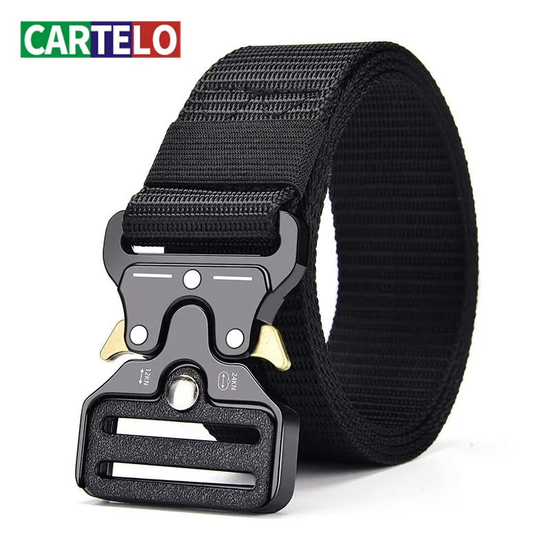 

Unisex outdoor sports tactical multifunctional high quality canvas belt for men female luxury male Jeans army designer Trouser